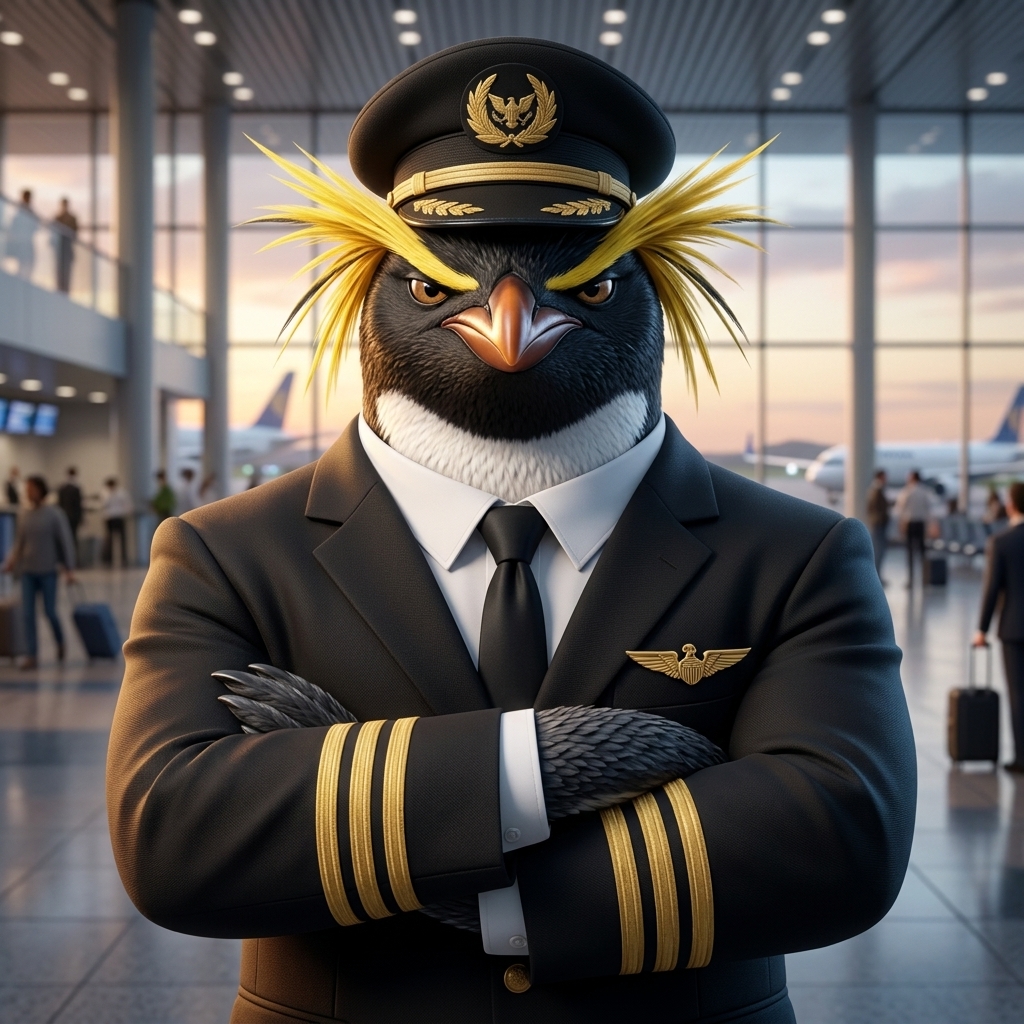Beau the Rockhopper Penguin, Captain
